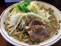 「ラーメン太麺中盛（３００ｇ）７５０円」@三七三の写真
