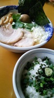 「【限定】鯛白湯塩ラーメン大盛り＋お茶漬けセット」@麺屋 扇 SENの写真