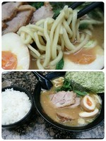 「チャーシュー麺＋味玉＋半ライス」@せい家 梅ヶ丘店の写真