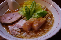「豚と春野菜らーめん（みそ・限定）」@らーめん かねかつの写真
