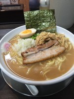 「海老とんこつめん、味玉、穂先メンマ」@麺屋 くらら 志木店の写真