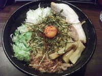 「カレー油そば（中）」@麺屋きころく 成増店の写真