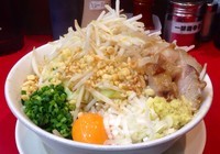 「まぜそば　830円」@用心棒の写真