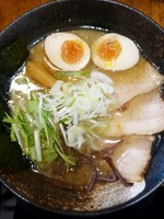 「特製魚介醤油(880円)＋替え玉:2玉（サービス）」@絆麺の写真
