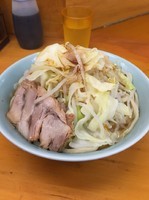 「小ラーメン アブラ少なめ ニンニク少し からめ」@ラーメン二郎 新橋店の写真