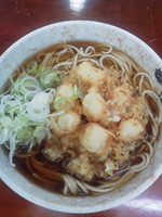 「貝柱かき揚げそば\410」@二葉の写真