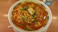「チゲ味噌ラーメン、大盛」@日高屋 小田急マルシェ登戸店の写真