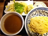 「野菜天つけ麺」@東京天ぷらつけ麺天丸の写真