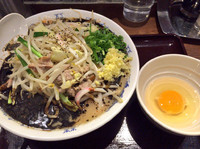 「タンメン 800円 ＋ 辛マー油 30円 ＋ 生たまご50円」@中華そば 飯村製作所の写真