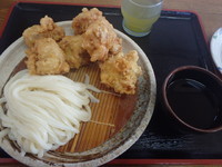 「鶏天さる(小)(500円)」@うわさの麺蔵の写真