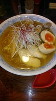 「あさりの中華そば 正油 味玉  900円」@中華そばつけそば 千思萬考の写真
