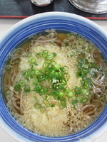 「たぬき（揚玉）\470」@白河そばの写真