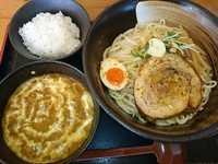 「カレーつけ麺（あつもり）￥790＋小ライス￥50＝￥840」@和風らーめん 凪の写真