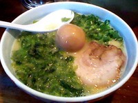 「あおさ味玉（980円）+替玉（100円）」@らーめん まる玉 両国店の写真