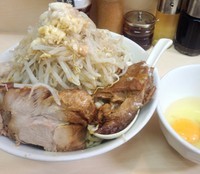 「油そば　ニンニクアブラカラメ」@自家製ラーメン 大者の写真