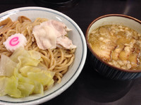 「ガーリック塩つけ麺(大)+チャーシュー増し」@つけめん 蜩の写真
