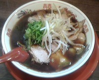 「中華そば（並）ヤキメシ（小）」@新福菜館 麻布十番店の写真