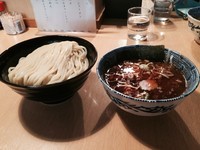 「辛つけめん 850円 大盛り＋100円」@頑者の写真