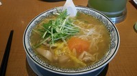 「ゆず塩仕立て鶏そば（大盛り）」@丸源ラーメン 枚方店の写真