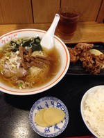 「ミニ唐揚げセット」@ウィングの写真