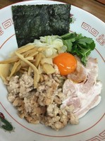 「【限定③】鶏油ぶっかけピロピロ麺まぜそば￥730」@㐂九家の写真