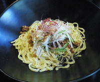 「汁なし黒担担麺（大盛） ７８０円」@金蠍の写真