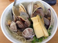「限定 活アサリと活ホンビノス大 W潮ラーメン新筍を添えて」@MENYA 食い味の道有楽の写真