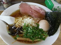 「水出し純煮干ラーメン750円+味玉」@へべれ家の写真