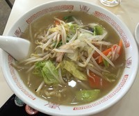 「タンメン＋生ビールと餃子のセット（￥430＋￥460）」@ぎょうざのぽん吉の写真