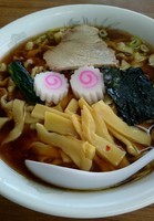 「太麺中華そば」@みやご食堂の写真