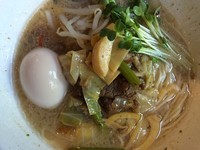 「【限定】常陸牛白湯ソバ 880円（味玉+100円）」@ラーメン 和なりの写真