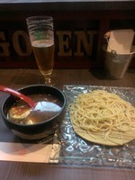 「ざるつけ麺＋生ビール」@柳麺 呉田-goden-の写真