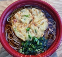 「かき揚げそば570円」@ANA FESTA 仙台店の写真