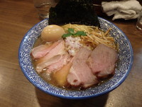 「特製極上煮干しそば」@煮干しつけ麺 宮元の写真