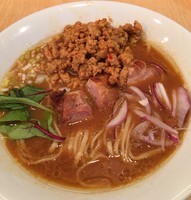 「味噌そば 850円&肉味噌 200円」@味噌の陣 Japanese Soba Noodles 蔦の写真