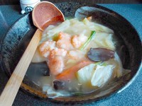 「海老そば」@ラーメン工場 無双の写真