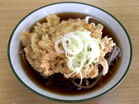 「冷やし天ぷらそば(360円)」@ふじたの写真