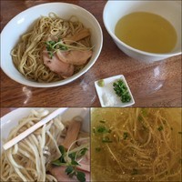 「つけそば （塩） 800円（細麺） ＋大盛り 100円」@らあめん忘八の写真