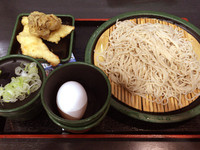 「とり舞茸天もり(480円）」@ゆで太郎 人形町2丁目店の写真