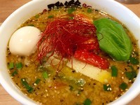 「☆4月限定 グリーンカレーみそらーめん☆」@らーめん 雅楽 GARAKUの写真