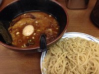 「黒豚鶏つけめん＋味玉 （700円＋50円）」@江戸一の写真