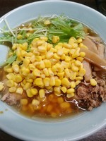 「しょうゆ(650円)+メンマ(50円)+コーン(50円)」@熊王の写真