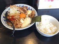 「まぜそば（並）＋粉チーズ&ライス」@狼煙 〜NOROSHI〜の写真