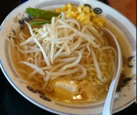 「塩もやしラーメン380円」@山田うどん みどりが丘店の写真