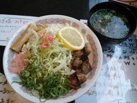 「海老油そば（大盛）【限定】」@俺らラーメン ちょもらんまの写真