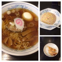 「ラーメン+半チャーハンセット880円」@ラーメン華族の写真