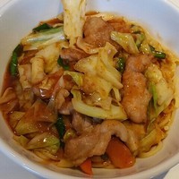 「肉スタミナ（冷し）750円」@麺屋〜橙〜 DAIDAIの写真