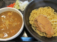 「どろつけ麺（小盛）・釜揚げ　「800円」」@つけ麺 どでんの写真