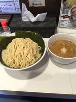 「鶏豚濃厚つけ麺400g➕お得な特製トッピング」@麺屋 侍の写真