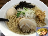 「芳醇煮干そば背脂ver（750円）」@ニボムジャキの写真